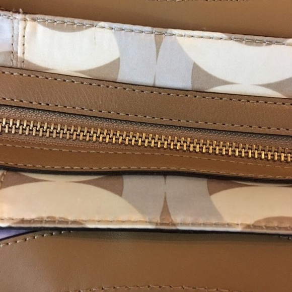 Y2K Coach Signature Cream Mad Large Maggie New Purse Bag Purse - Picture 7 of 8